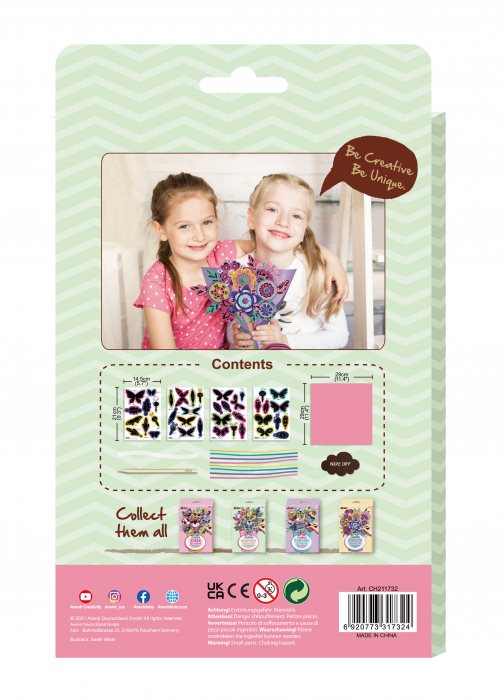 Set creativ de razuit Buchet - Fluture [7]