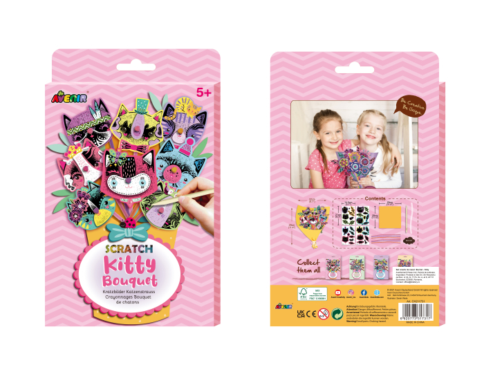 Set creativ de razuit Buchet - Pisicuta [9]