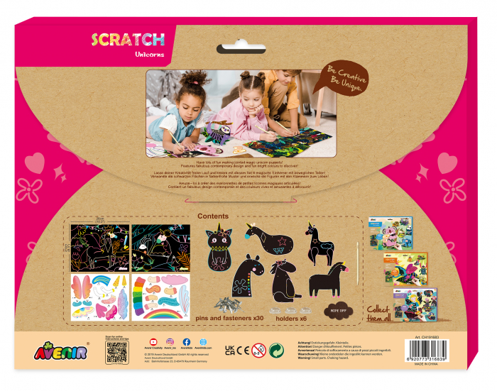 Set creativ de razuit - Unicorni in miscare [3]