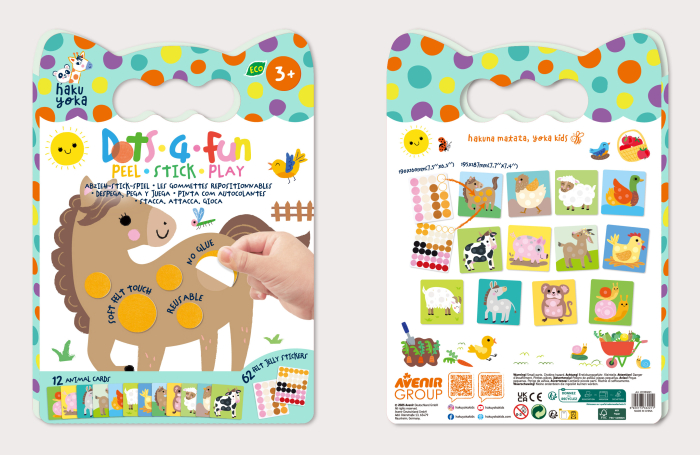 Set creativ Dezlipeste-Lipeste-Joaca-te, Dots4Fun - Animale de companie [3]