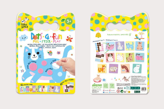 Set creativ Dezlipeste-Lipeste-Joaca-te, Dots4Fun - Animale de ferma [18]