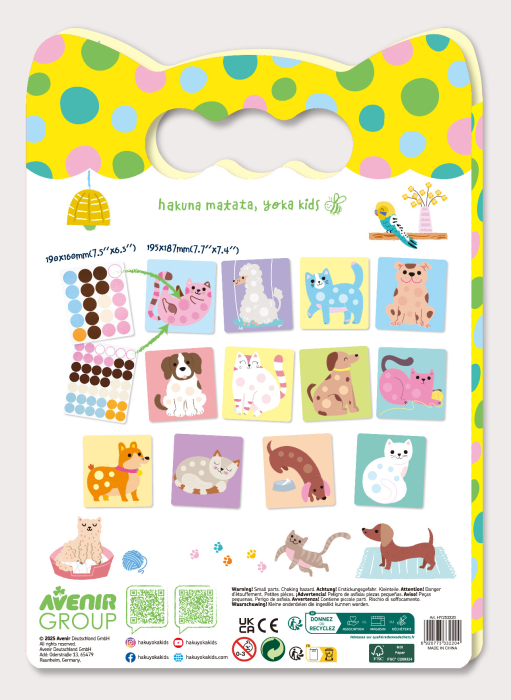 Set creativ Dezlipeste-Lipeste-Joaca-te, Dots4Fun - Animale de ferma [2]