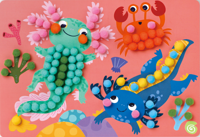 Set creativ Everyday Craft Pom Pom - confectioneaza un Axolotl [5]
