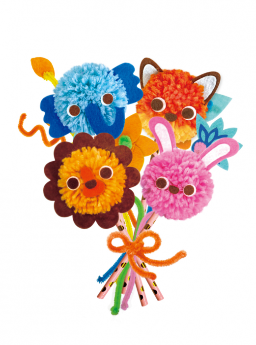 Set creativ Pom Pom - buchet animalute [9]