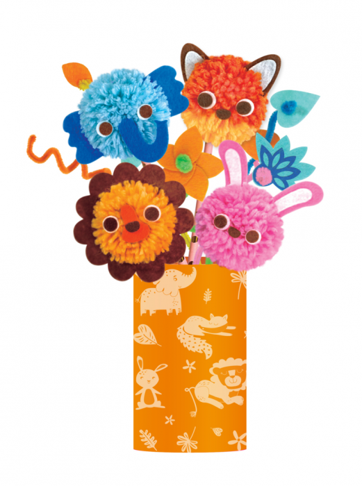 Set creativ Pom Pom - buchet animalute [4]