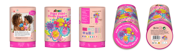 Set creativ Pom Pom - buchet flori [10]