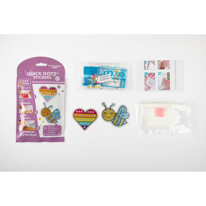 Set creativ super-rapid, autocolante BIG DOTZ - Inima si albina [3]