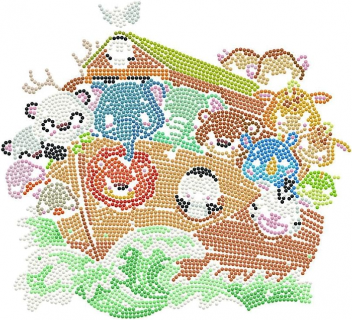 Set creativ tablou Arca lui Noe, pictura cu diamante [2]