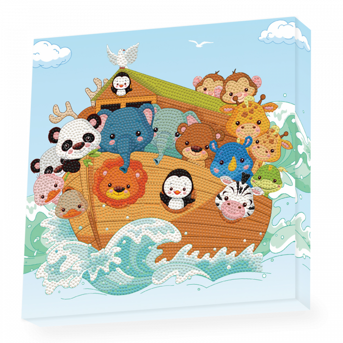Set creativ tablou Arca lui Noe, pictura cu diamante [5]