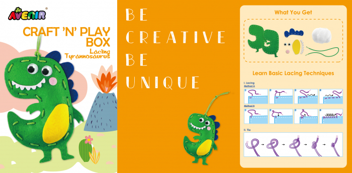 Set creativ XXL de cusut cu tehnica siretului - Craft 'N' Play Box [9]