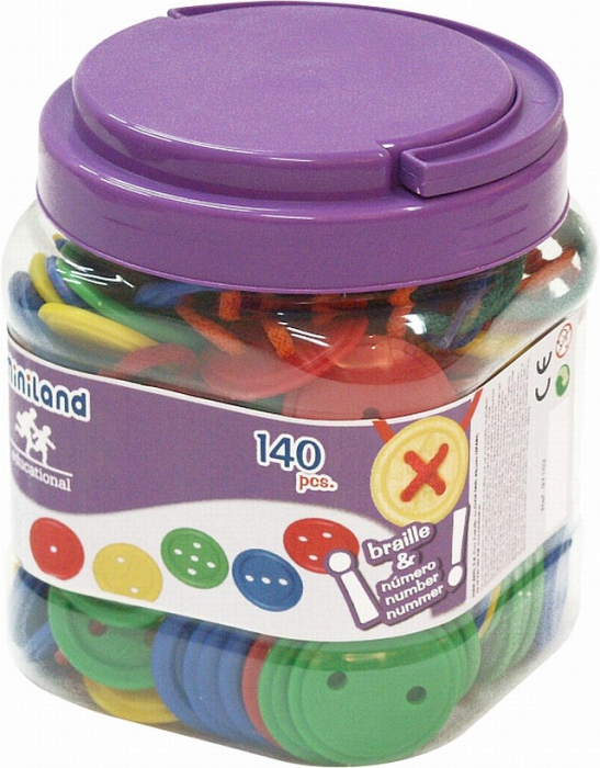 Set cu 140 nasturi pentru activitati educative Miniland [4]