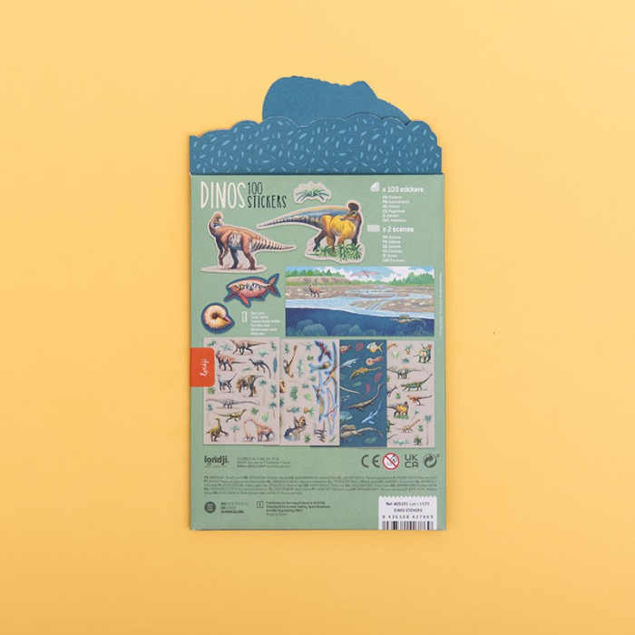 Set cu abtibilduri repozitionabile Dinozauri, Londji [5]