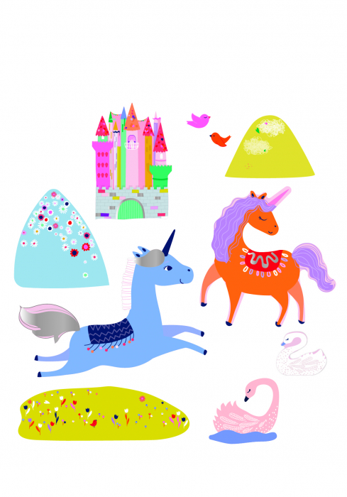 Set cu abtibilduri - Unicorni [2]