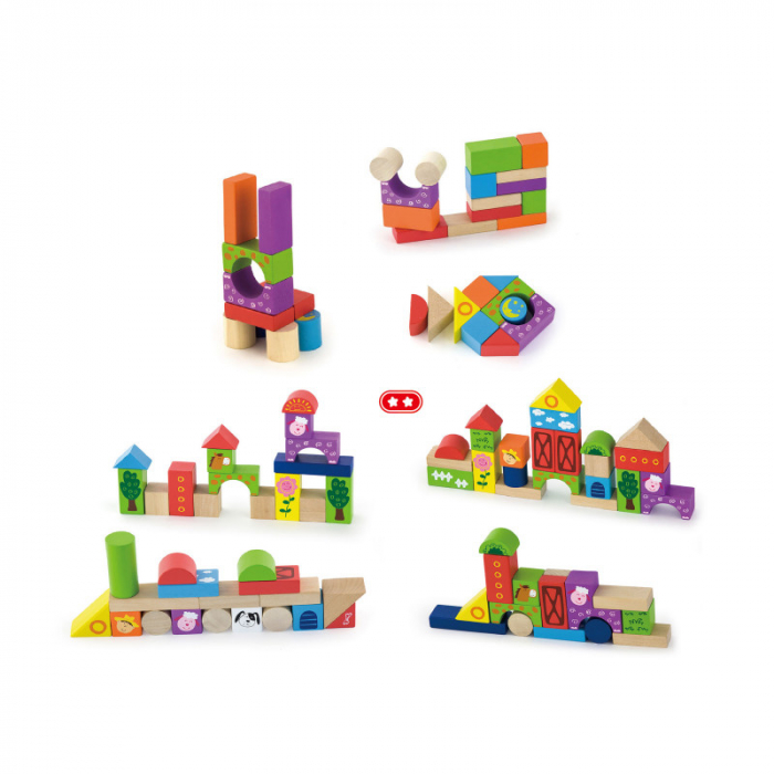 Set cuburi Ferma, 50 de piese, Viga [4]