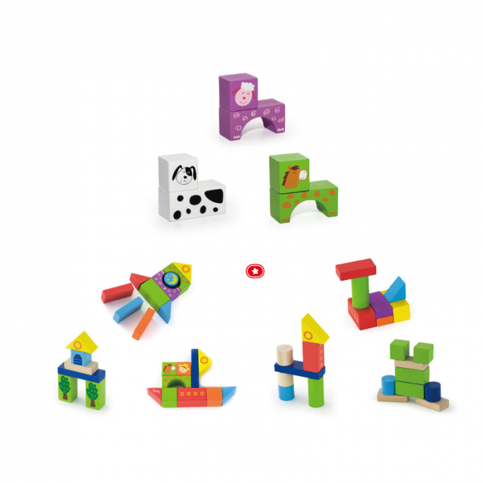 Set cuburi Ferma, 50 de piese, Viga [3]