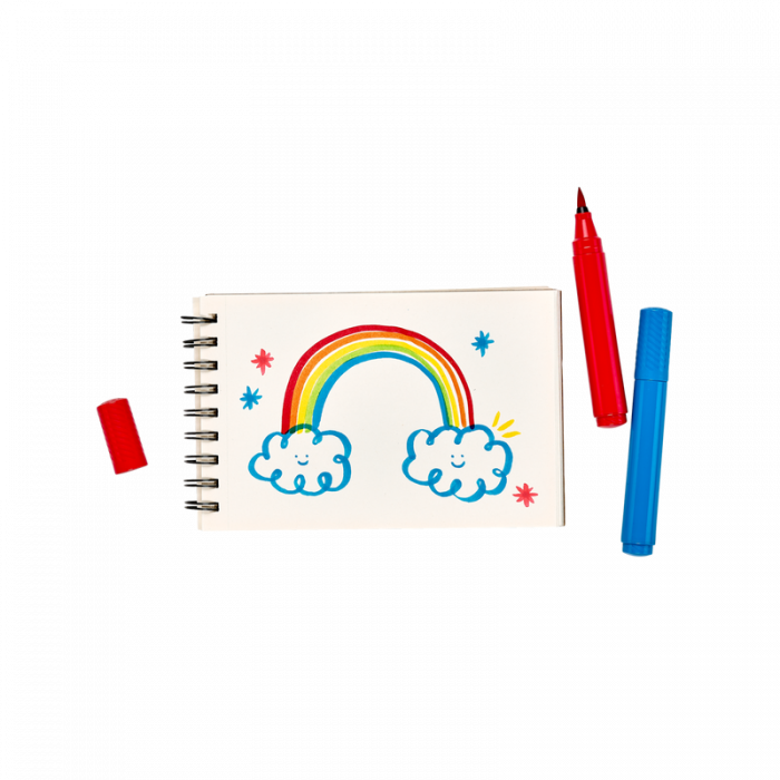 Carioci lavabile cu pensula, Big Bright Brush, set 10 culori [5]