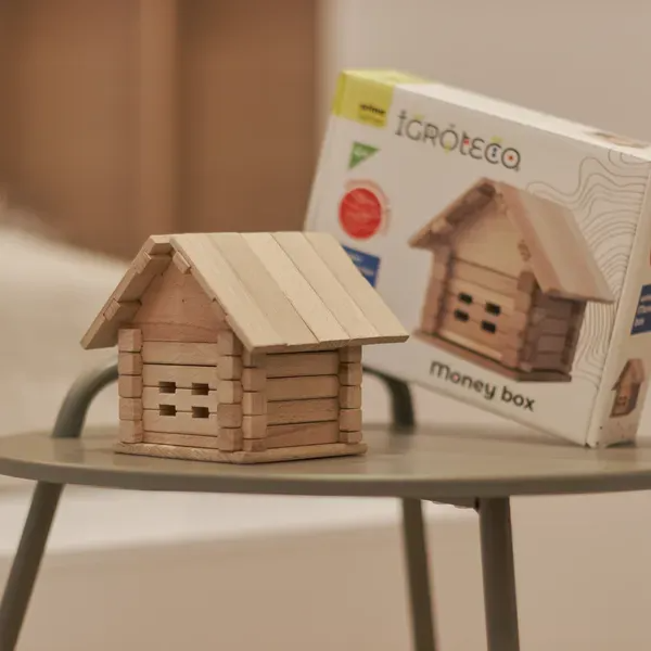 Set de construcție din lemn „Pușculiță” 37 piese [2]