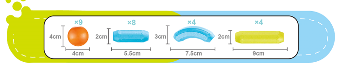 Set de constructie magnetic - Forme 3D (25 piese) [4]