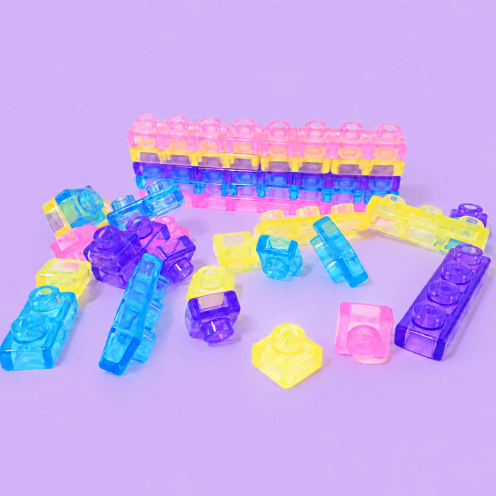 Set de constructie senzorial cu piese moi Squishy, 40 piese, Robetoy [2]
