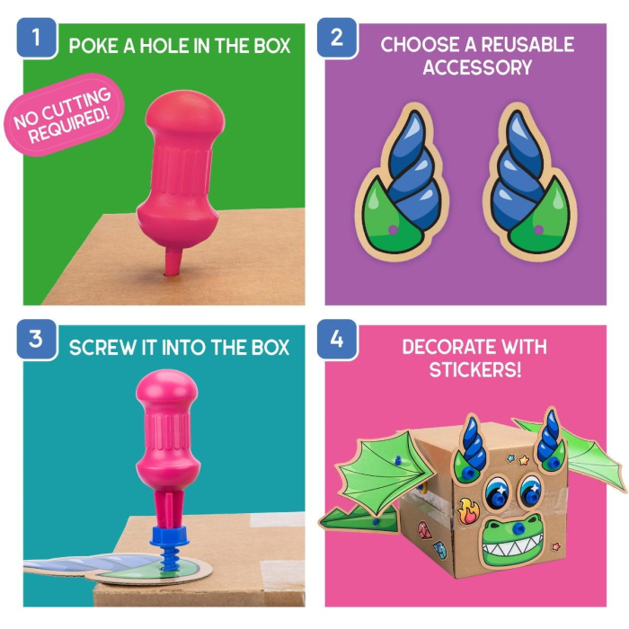 Set de creatie Boxineers™ - Animalute din carton [3]