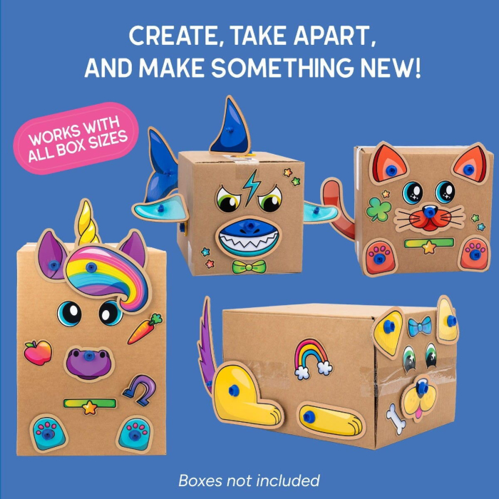Set de creatie Boxineers™ - Animalute din carton [6]