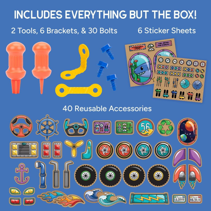 Set de creatie Boxineers™ - Vehicule din carton [6]