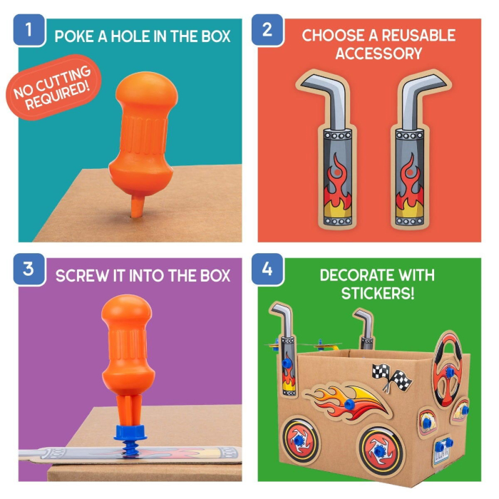 Set de creatie Boxineers™ - Vehicule din carton [5]