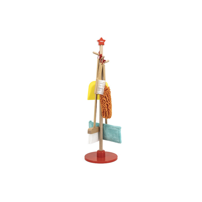 Set de curatenie din lemn cu 6 piese, Viga [5]
