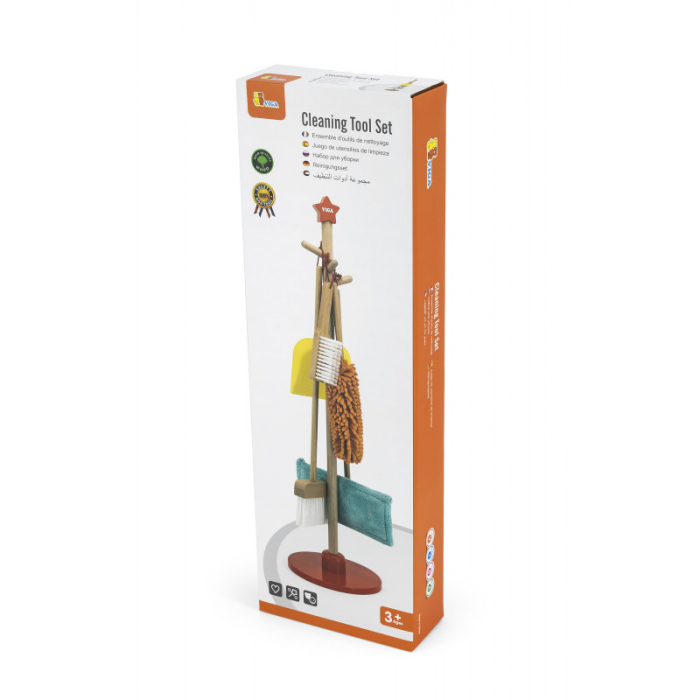 Set de curatenie din lemn cu 6 piese, Viga [5]