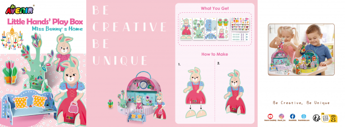 Set de joaca creativa si libera, portabil - Casa Domnisoarei Iepuras [4]