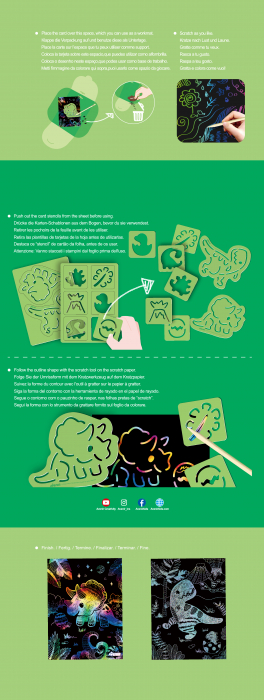 Set de razuit cu sabloane -Dinozauri [7]