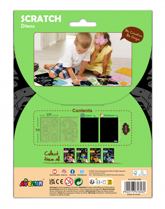 Set de razuit cu sabloane -Dinozauri [3]