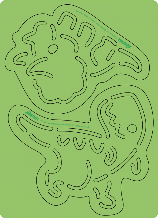 Set de razuit cu sabloane -Dinozauri [8]