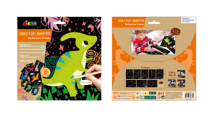Set de razuit Scratch Junior - Prietenii mei dinozauri [7]