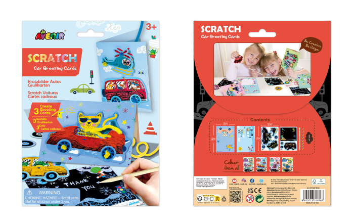 Set de razuit si realizat Felicitari - Masini [7]