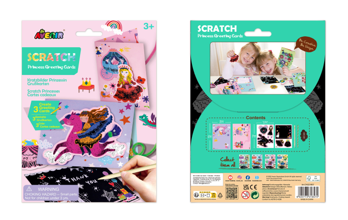 Set de razuit si realizat Felicitari - Printese [7]