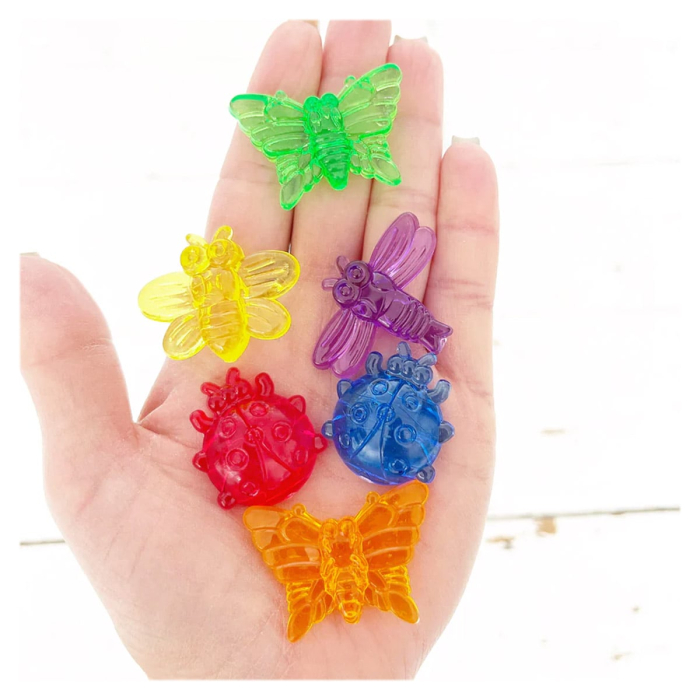 Set de sortare, Insecte translucide colorate, 96 piese [4]