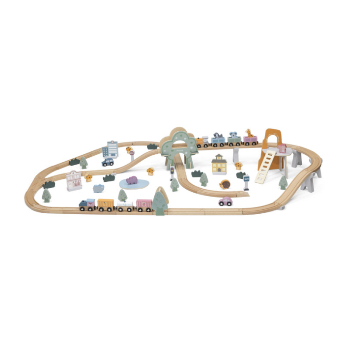 Set de trenulete din 90 de piese, PolarB Viga [8]