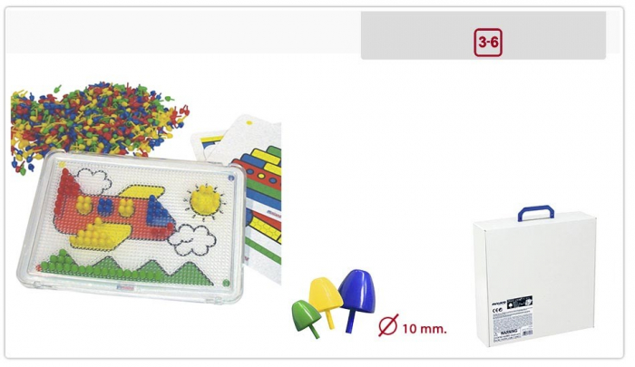 Set didactic mozaic 10 mm pentru 6 copii Miniland [1]