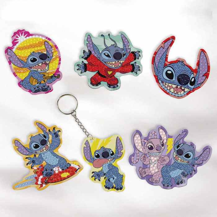 Set DIY creeaza magneti, diamond painting, Lilo si Stitch [10]