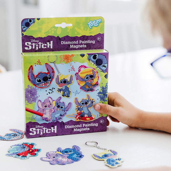 Set DIY creeaza magneti, diamond painting, Lilo si Stitch [2]