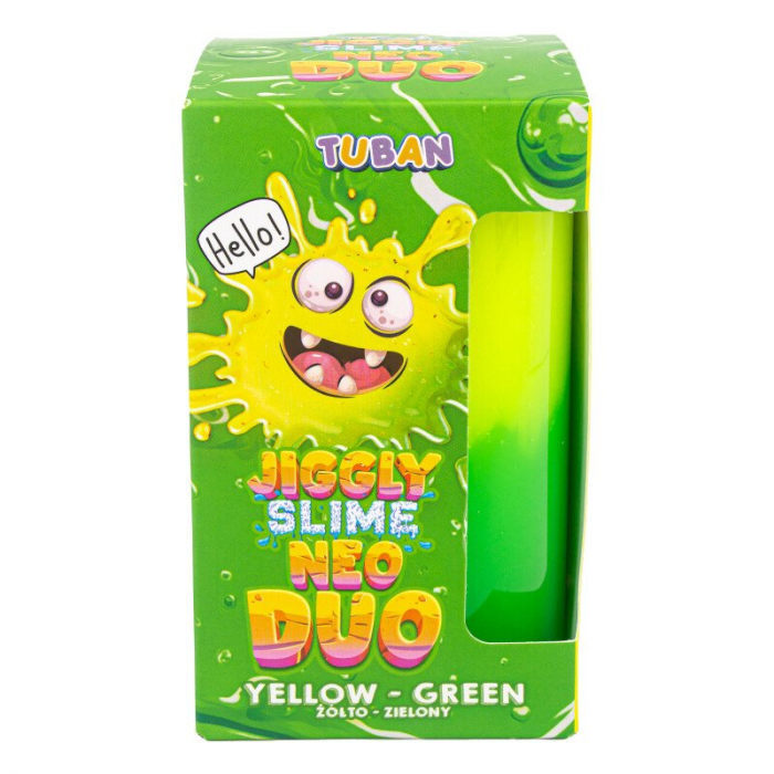 Set DIY experimente JIGGLY SLIME NEO DUO, GALBEN-VERDE [2]