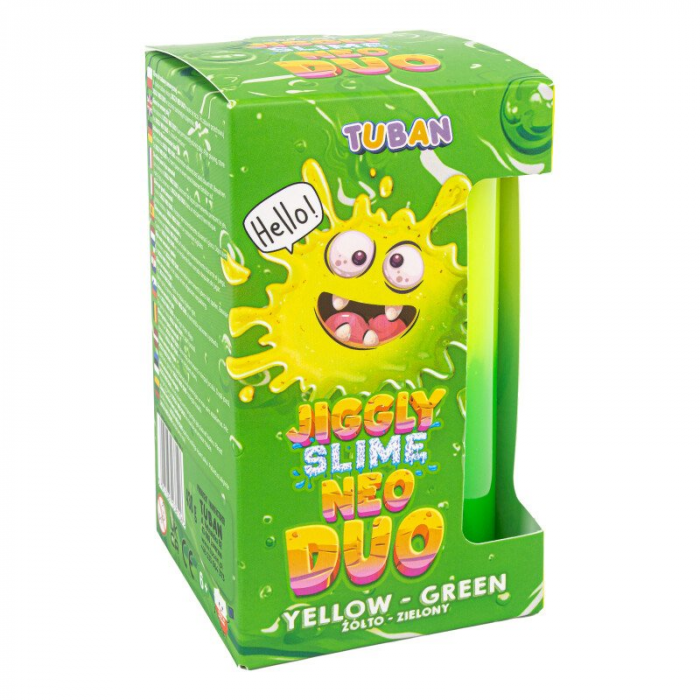 Set DIY experimente JIGGLY SLIME NEO DUO, GALBEN-VERDE [3]