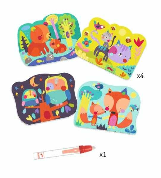 Set Djeco pictura cu apa, in padure [3]