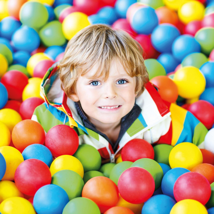 Set educativ 100 bile colorate (cutie) - 7cm [2]