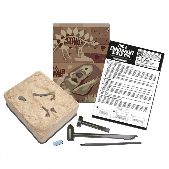 Set educativ Sapa si descopera Dinozauri - Velociraptor [2]