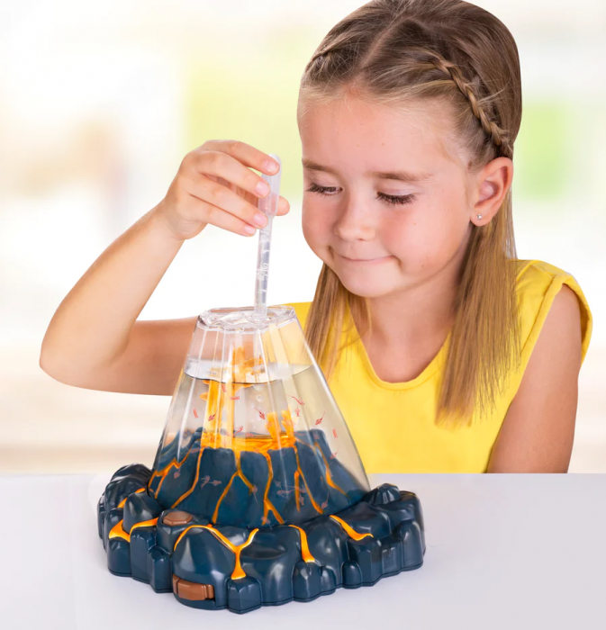 Set educativ STEM - AQUA DRAGONS® Habitat VULCAN cu lava - acvariu cu LED si Aqua Dragons rosii [9]