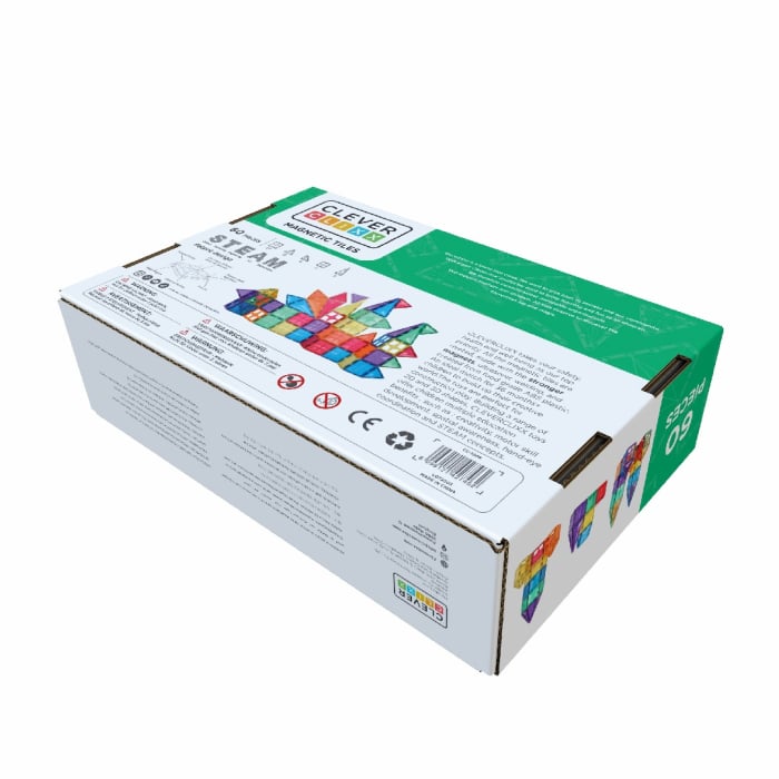 Set magnetic de construit Inventiv 60 piese, Cleverclixx [4]