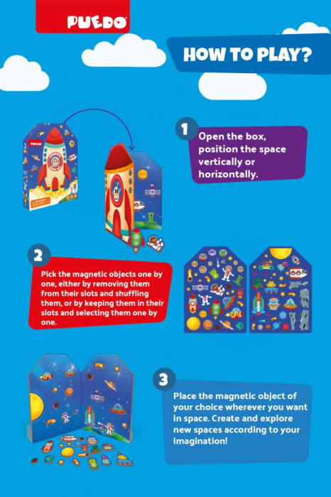 SET MAGNETIC DIN SPUMA EVA, SPATIUL COSMIC, PUEDO [4]