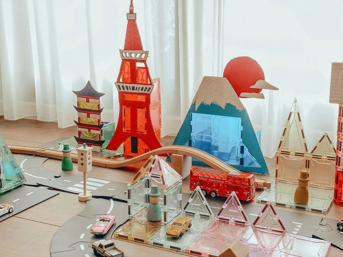 Set magnetic Magblox - 101 piese magnetice de constructie transparente [9]